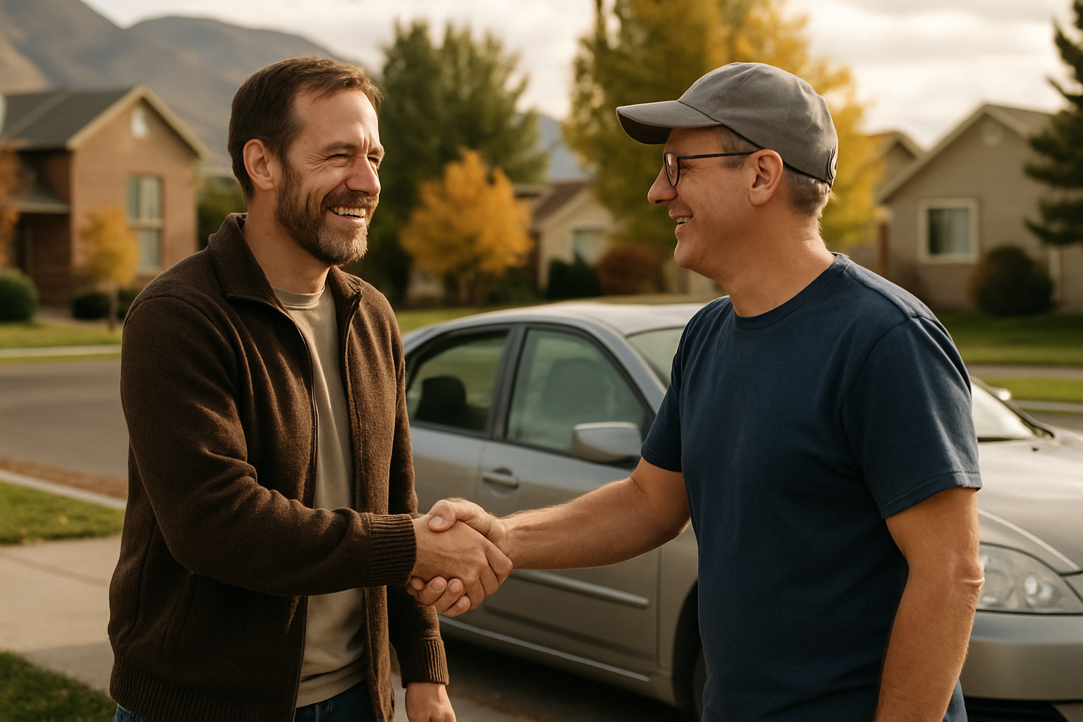 Vehicle donation moment in Utah